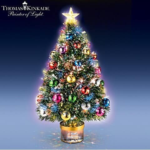 New Christmas Tree w/ Bright Colorful Blinking Lights w/ Star Topper 3ft Tall 
