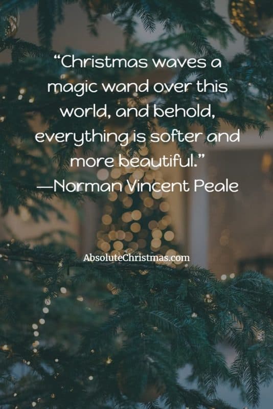 Christmas Quote Norman Vincent Peale Pin