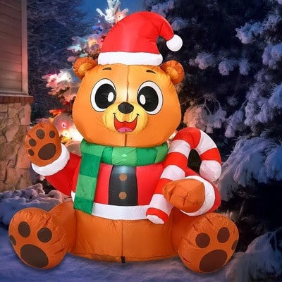 Christmas Teddy Bear Inflatable