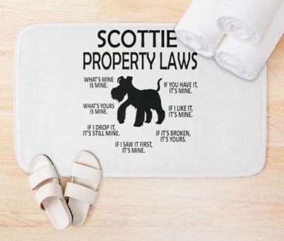 Scottie Property Laws Bath Mat