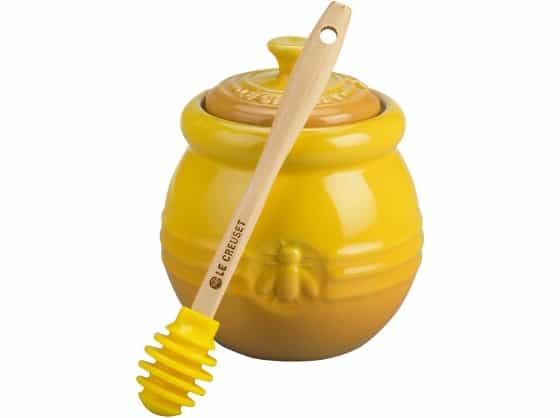 Honey Pot with Silicone Dipper | Tea Gifts