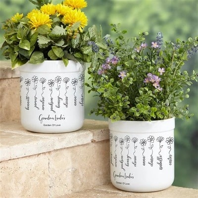 Garden Of Love Personalized Outdoor Flower Pot