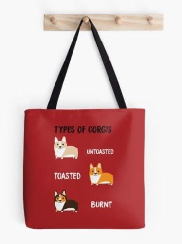 Types of Corgis Tote Bag
