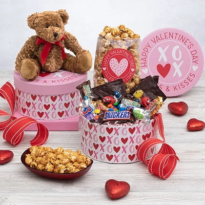 Chocolate And Teddy Bear Gift Box