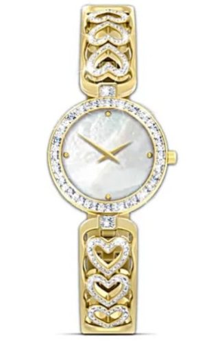 Diamond Heart Watch With Engraving