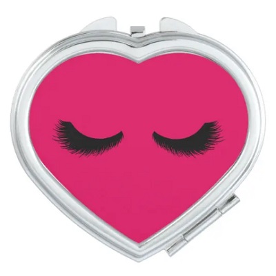 Lush Lashes Compact Mirror - Romantic Gifts For Women