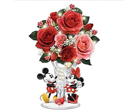 Mickey and Minnie Heart Centerpiece