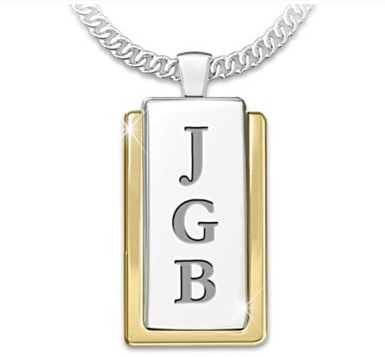 Monogrammed Pendant For The Man You Love