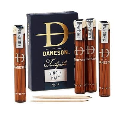 Scotch-Infused Toothpicks Gift Set - Men's Grooming Gift Ideas