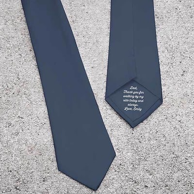 Secret Message Personalized Men's Tie