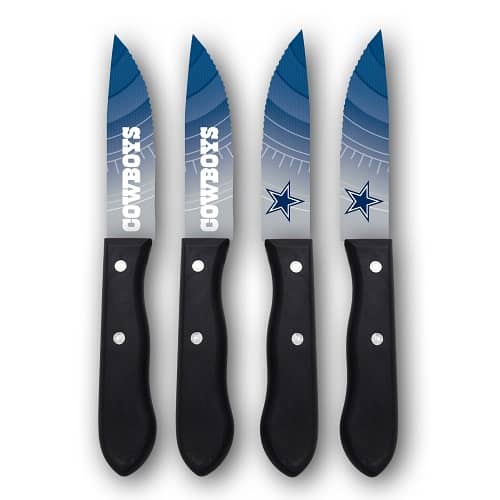 Dallas Cowboys Woodrow 4-Piece Stainless Steel Steak Knife Set