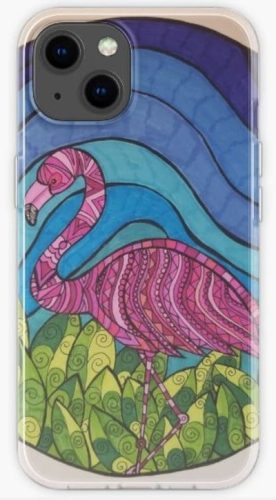 Flamingo Mandala iPhone Case