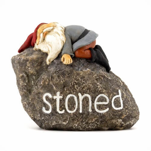 Stoned Gnome On A Stone