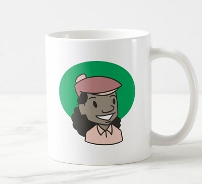 African American Woman Golfer Coffee Mug