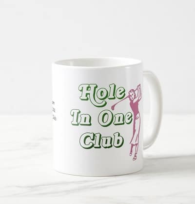 Personalized Womens Golf Hole in One Keepsake Coffee Mug
