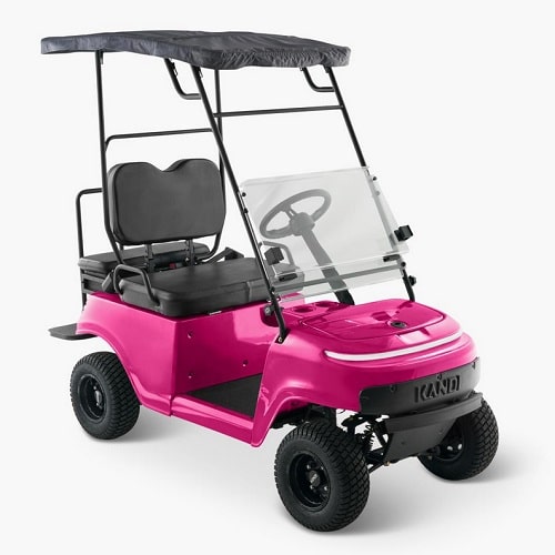 Pink Collapsible Electric Golf Cart