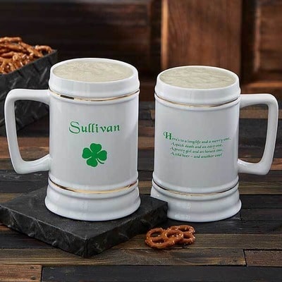 Irish Quotes Personalized Beer Stein