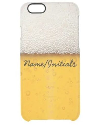 Personalized Beer Bubbles Phone Case