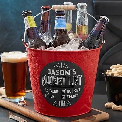 Personalized Metal Beer Bucket