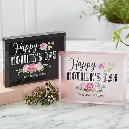 Happy Mother's Day Personalized Colored Keepsake