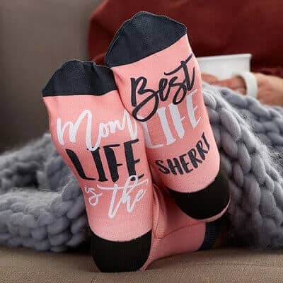Mom Life Personalized Socks