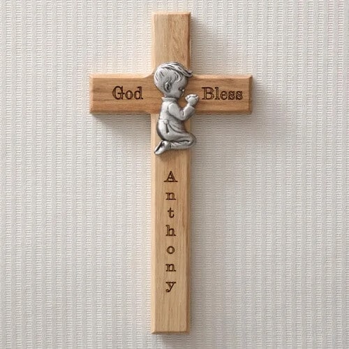 Bless This Child Personalized Wood Cross