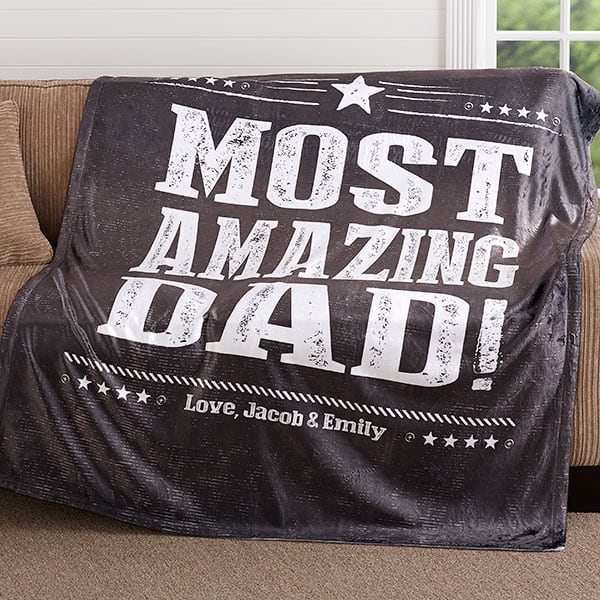 Dad's Own Personalized Blanket