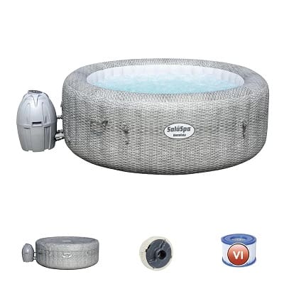 Honolulu Portable 6-Person 114-Jet Inflatable Hot Tub