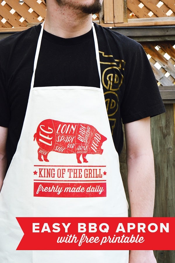 King of the Grill DIY Apron