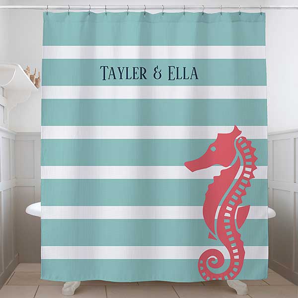 Nautical Personalized Shower Curtain