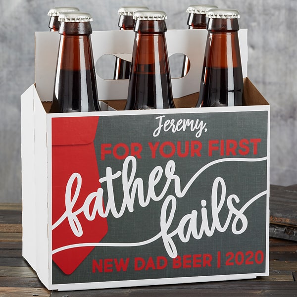 New Dad Personalized Beer Bottle Carrier
