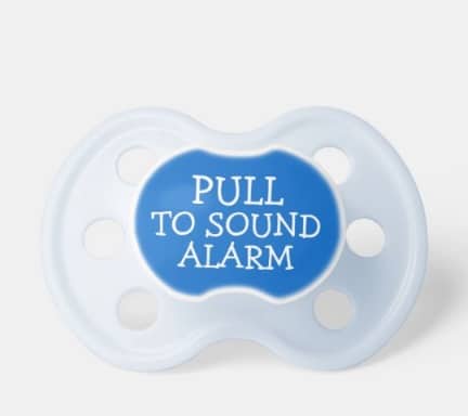 Pull To Sound Alarm Funny Pacifier