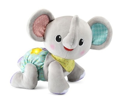 Crawling Elephant Plush Baby Toy