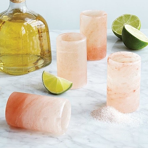 Himalayan Salt Tequila Glasses- Set of 4 - Gifts for Cocktail Fans