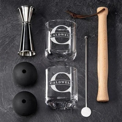 Personalized 7-Piece Muddled Cocktail Set