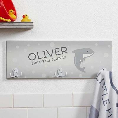 Sea Creatures Personalized Towel Hook