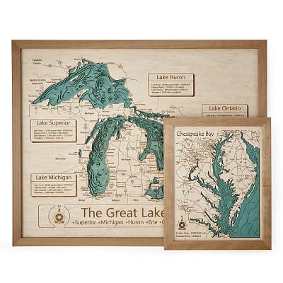 Lake Topography Art