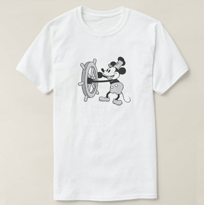 Mickey Mouse Steamboat Willie T-Shirt