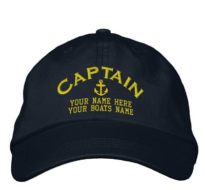 Personalized Captain Baseball Cap