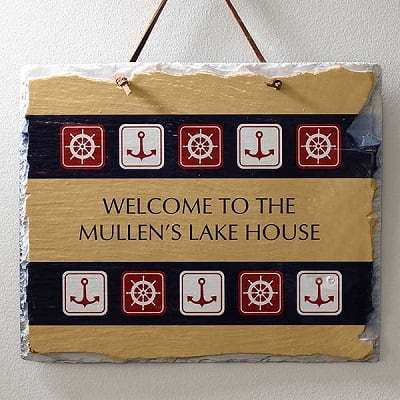 Personalized Nautical Welcome Plaque