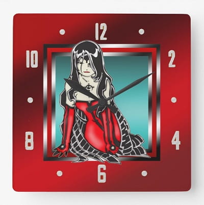 Vampire Girl Wall Clock