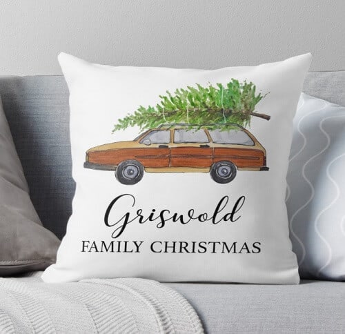 Griswold family Christmas Throw Pillow