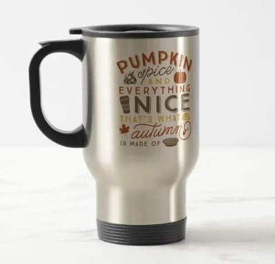 Pumpkin Spice Autumn Travel Coffee Mug