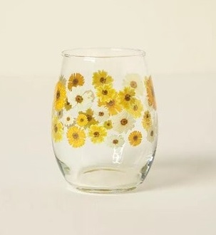 Birth Month Flower Glass