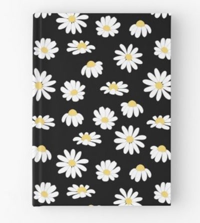 Daisy Flowers Hardcover Journal