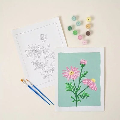 Daisy Paint-by-Number Kit