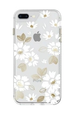 Clear White Floral Phone Case