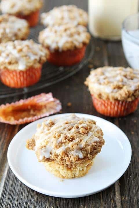 Eggnog Coffee Cake Muffins