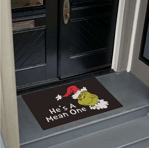 The Grinch He's A Mean One Doormat