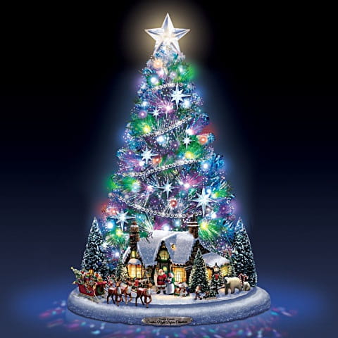 The Night Before Christmas Fiber Optic Christmas Tree